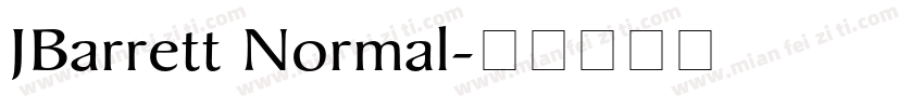 JBarrett Normal字体转换
